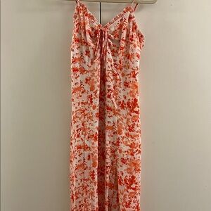 Chelsea28 Orange Floral Maxi Dress